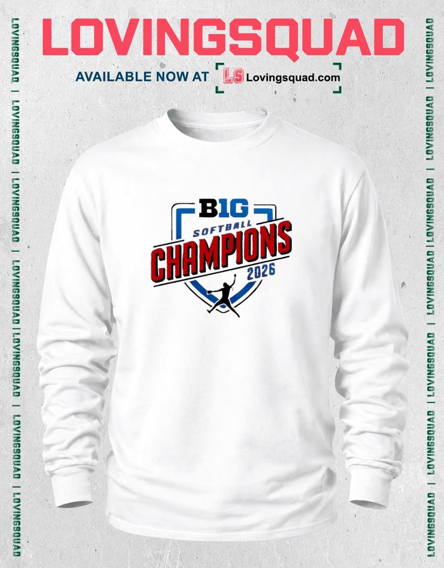 Nebraska Huskers 2026 B1g Softball Champions Shirt