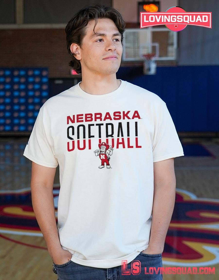 Nebraska Huskers Softball mascot shirt
