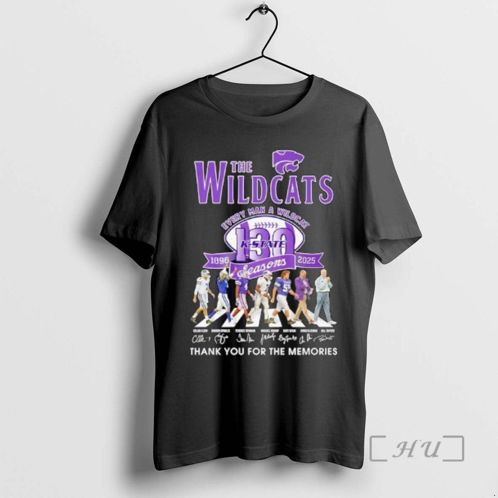 New Kansas State Wildcats 130 Seasons 1896 2026 Thank You Memories Signature T-Shirts, Hoodie, Sweatshirt