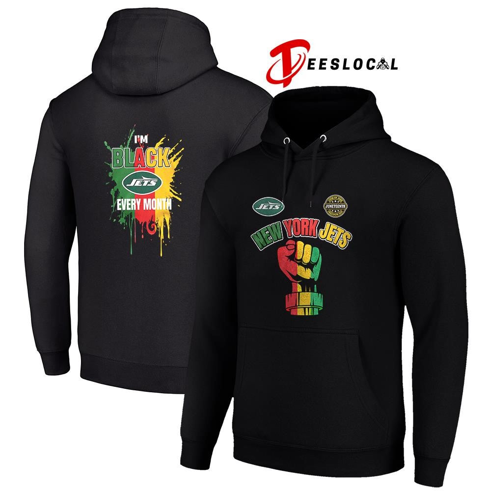 New York Jets x Juneteeth freedom I’m black every month icon shirt