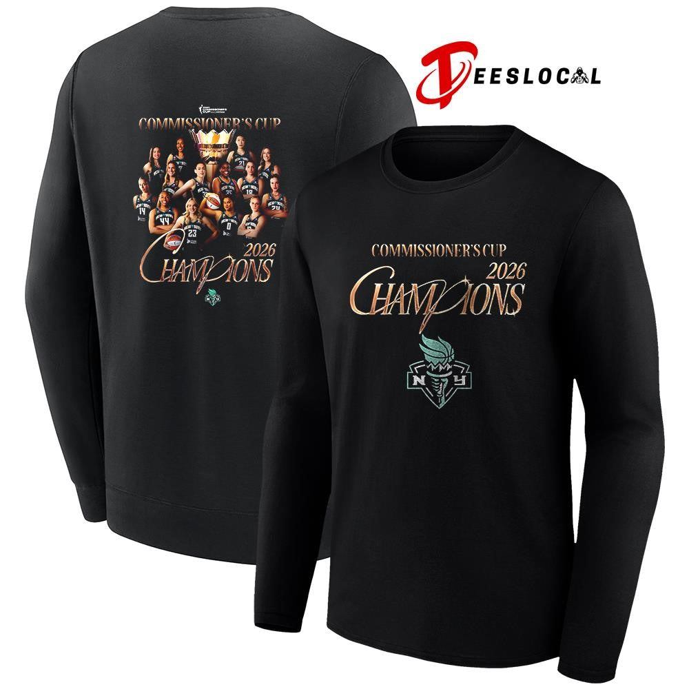 New York Liberty WNBA Champions Commissioner’s cup graphic shirt