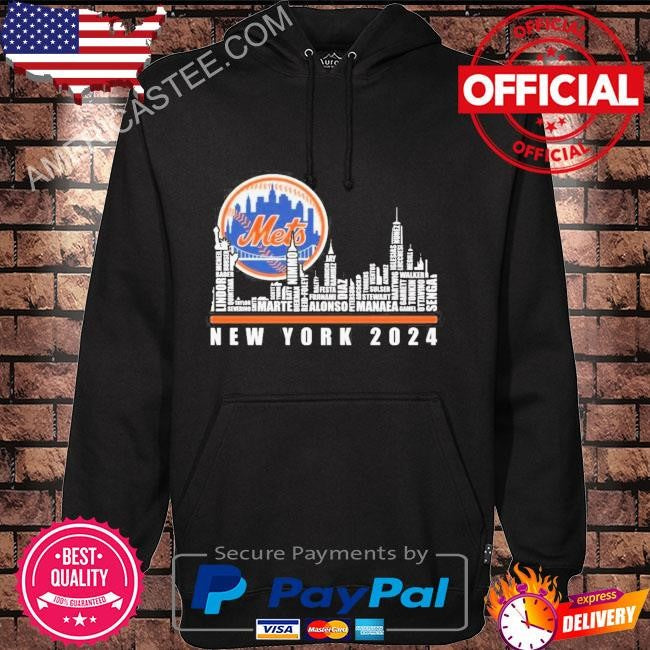 New York Mets Best Baseball Team Players And City Skyline 2024 Logo T-Shirt
