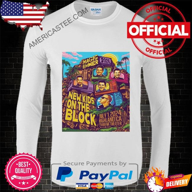 New kids on the block july 1 2024 yaamava theater highland ca poster shirt