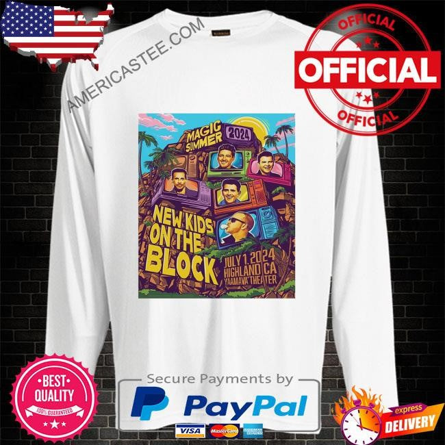 New kids on the block july 1 2024 yaamava theater highland ca poster shirt