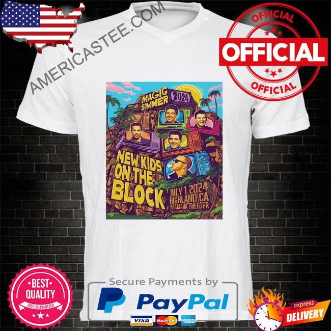 New kids on the block july 1 2024 yaamava theater highland ca poster shirt