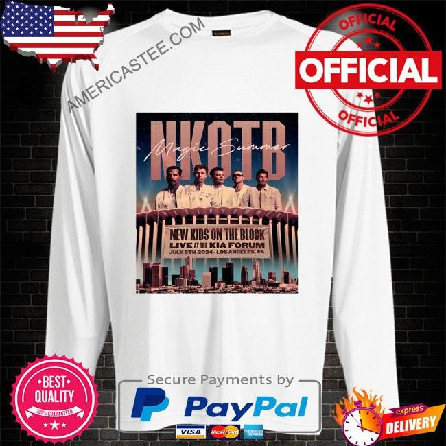 New kids on the block july 5 2024 the kia forum los angeles ca poster shirt