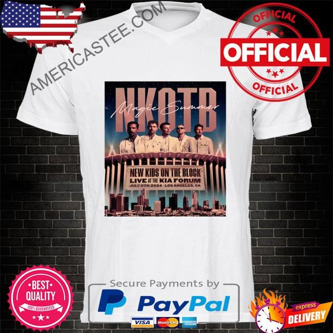 New kids on the block july 5 2024 the kia forum los angeles ca poster shirt