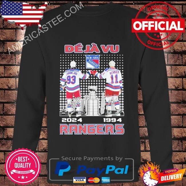 New york rangers dj vu champions 2024 1994 hockey fan shirt