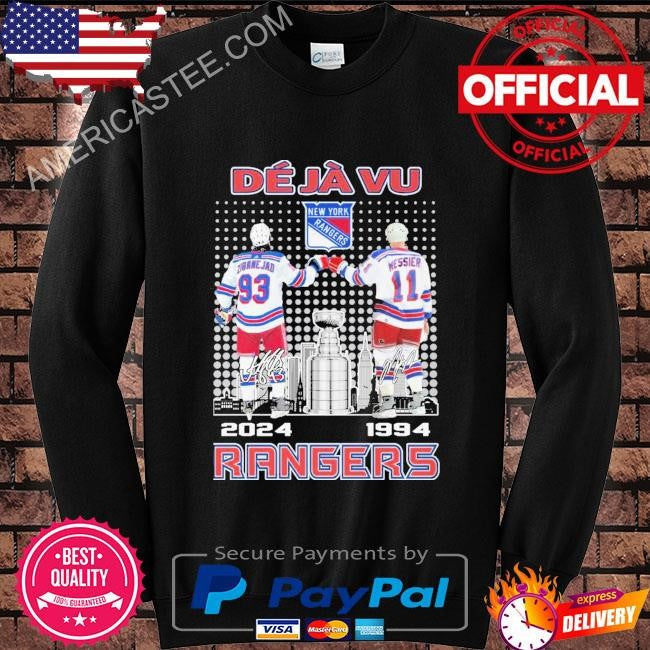 New york rangers dj vu champions 2024 1994 hockey fan shirt