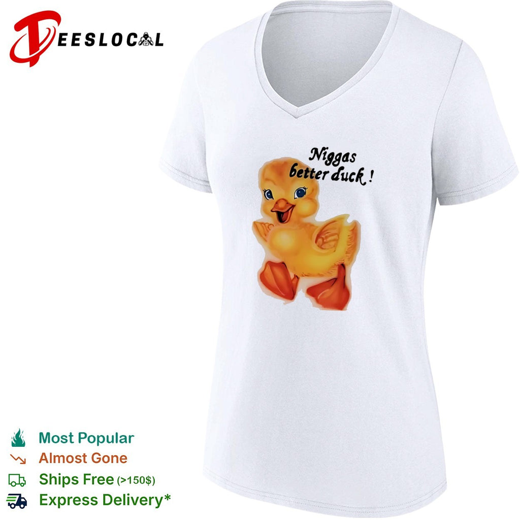Niggas better duck Airbrushed Duck Meme 90s Streetwear Nostalgia shirt