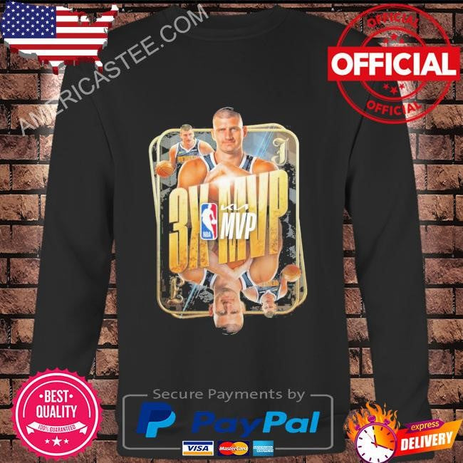 Nikola jokic 3x denver nuggets most valuable basketball players shirt