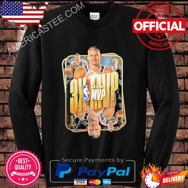 Nikola jokic 3x denver nuggets most valuable basketball players shirt