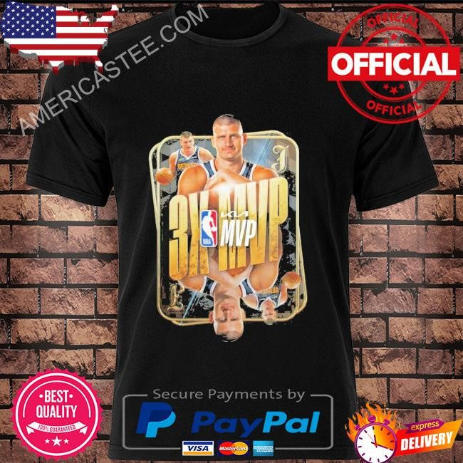 Nikola jokic 3x denver nuggets most valuable basketball players shirt