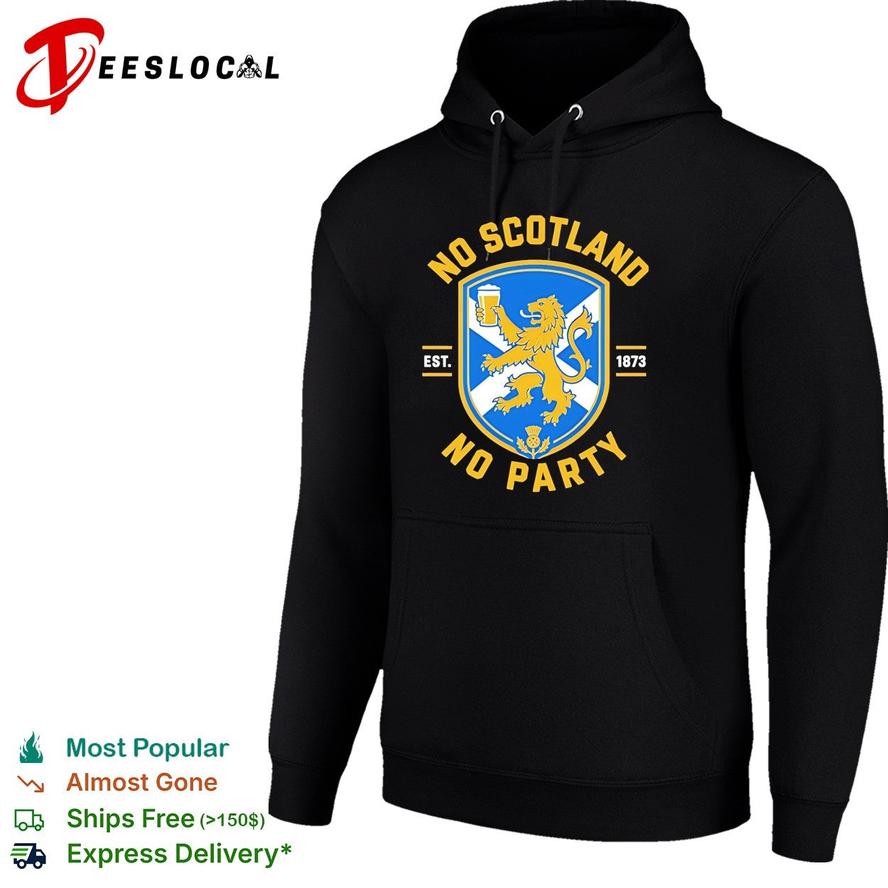 No Scotland No Party est 1873 Football vintage shirt