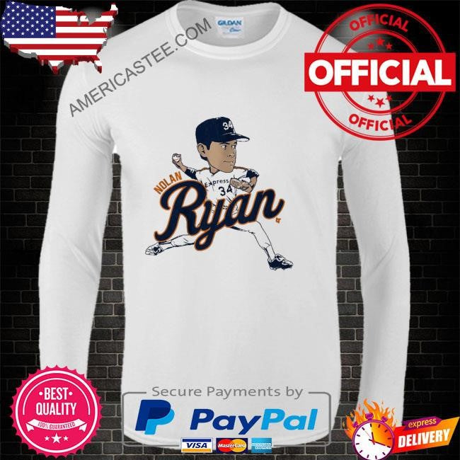 Nolan ryan houston caricature shirt