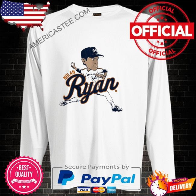 Nolan ryan houston caricature shirt