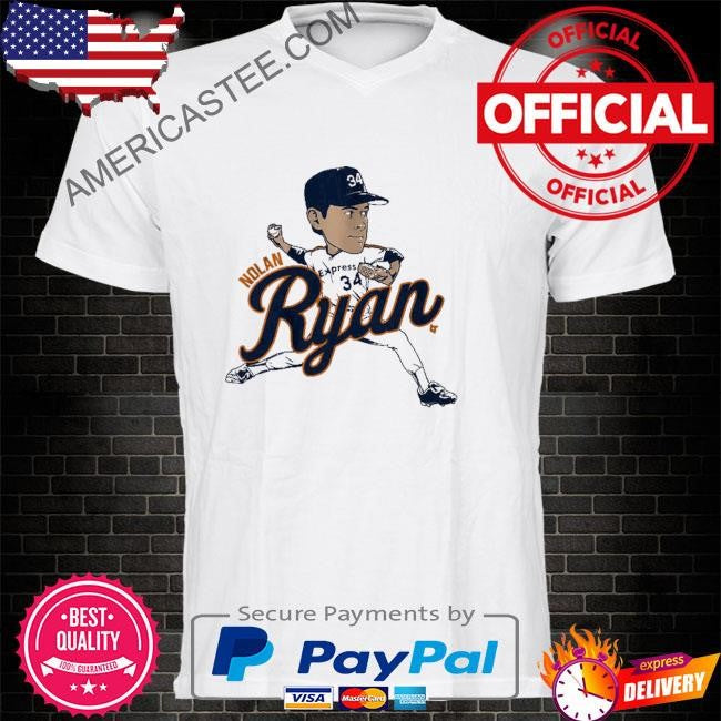 Nolan ryan houston caricature shirt