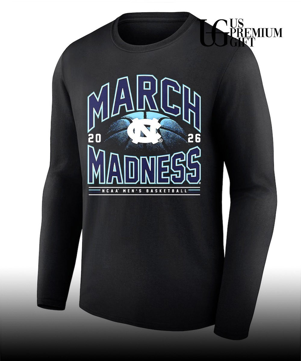 North Carolina Tar Heels Men’s basketball 2025-2026 NCAA March Madness shirt
