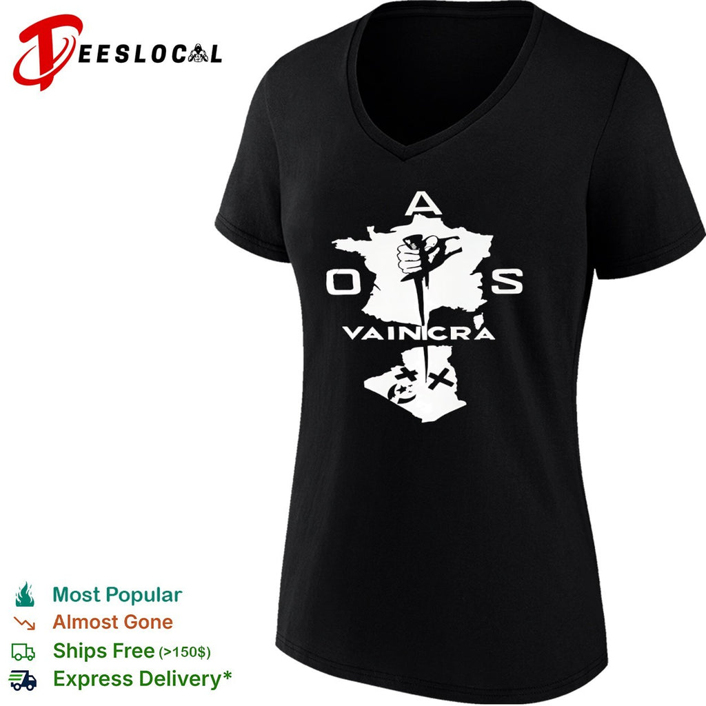 OAS Vaincra France Algeria Hand Dagger shirt
