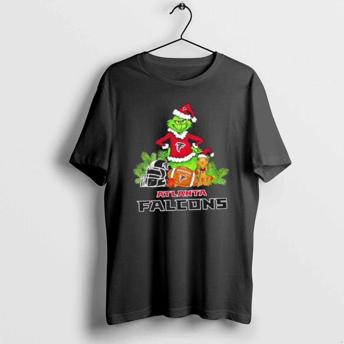 Official Atlanta Falcons Football X Grinch Max Dog Merry T-Shirts, Hoodie, Sweatshirt
