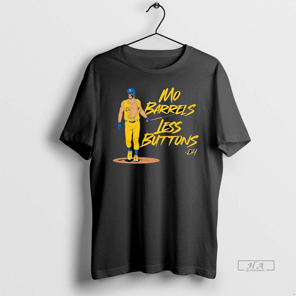 Official Danny Lehmann Mo Barrels Less Buttons La Dodgers T-Shirts, Hoodie, Sweatshirt