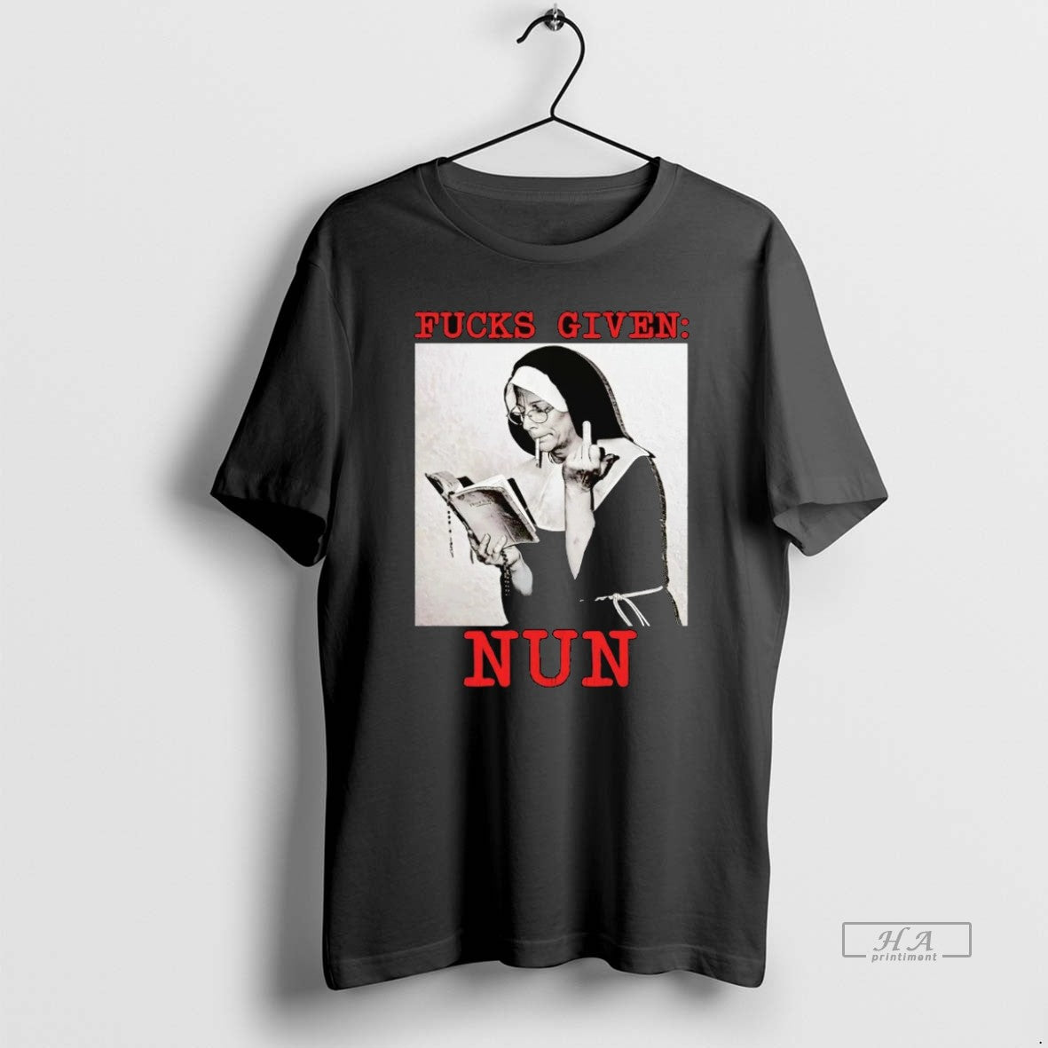 Official Fucks Given Nun Middle Finger T-Shirts, Hoodie, Sweatshirt
