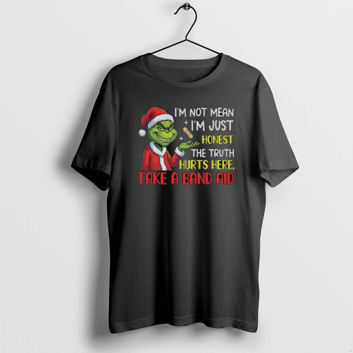 Official Grinch Santa Im Not Mean Im Just Honest Truth Hurts Here Take T-Shirts, Hoodie, Sweatshirt