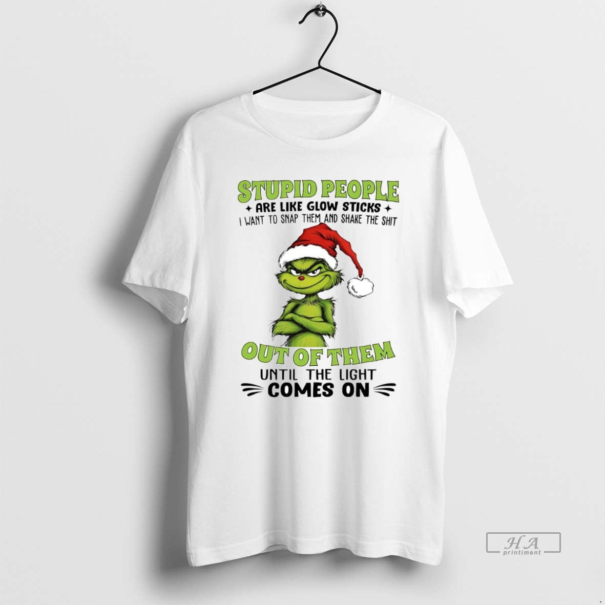 Official Grinch Stupid People Are Like Glow Sticks Out Them T-Shirts, Hoodie, Sweatshirt