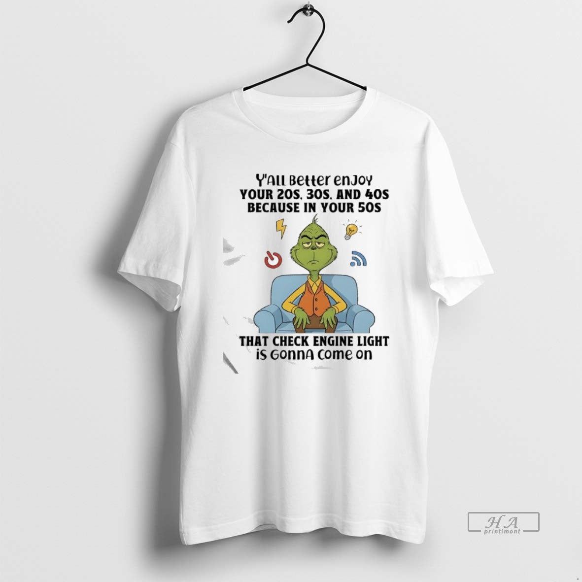 Official Grinch That Check Engine Light Is Gonna Come T-Shirts, Hoodie, Sweatshirt