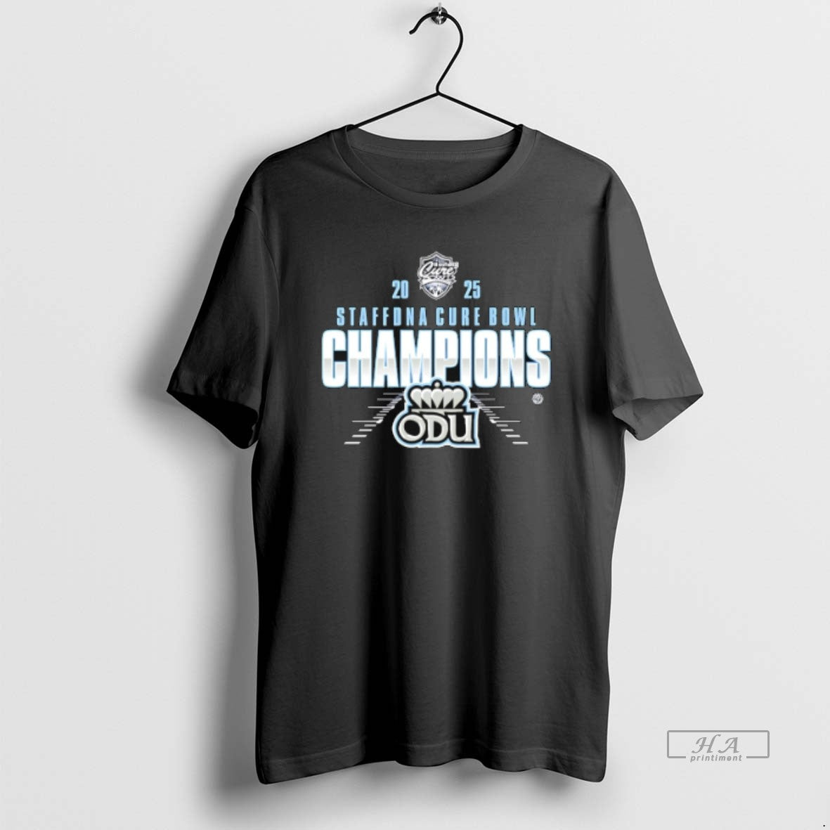 Official Old Dominion 2025 Staffdna Cure Bowl Champions T-Shirts, Hoodie, Sweatshirt