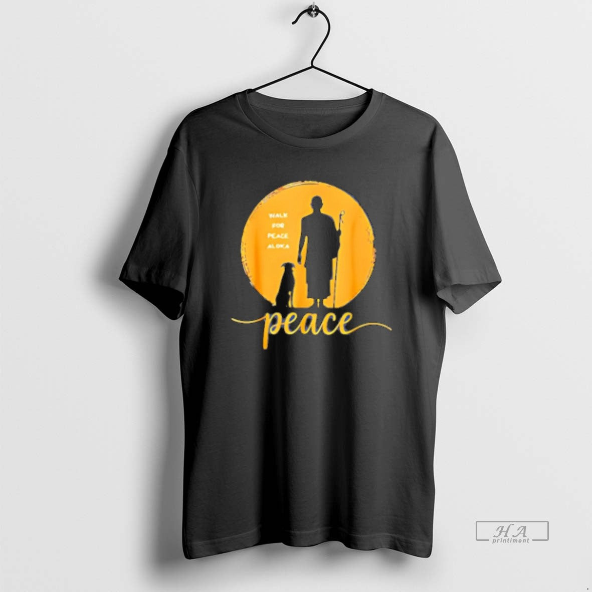 Official Walk Peace Aloka Monk Silhouette T-Shirts, Hoodie, Sweatshirt