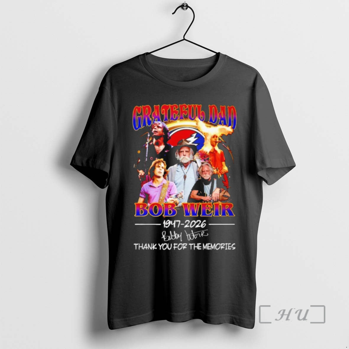 Officials Bob Weir Grateful Dad 1947 2026 Signature Thank You Memories T-Shirts, Hoodie, Sweatshirt