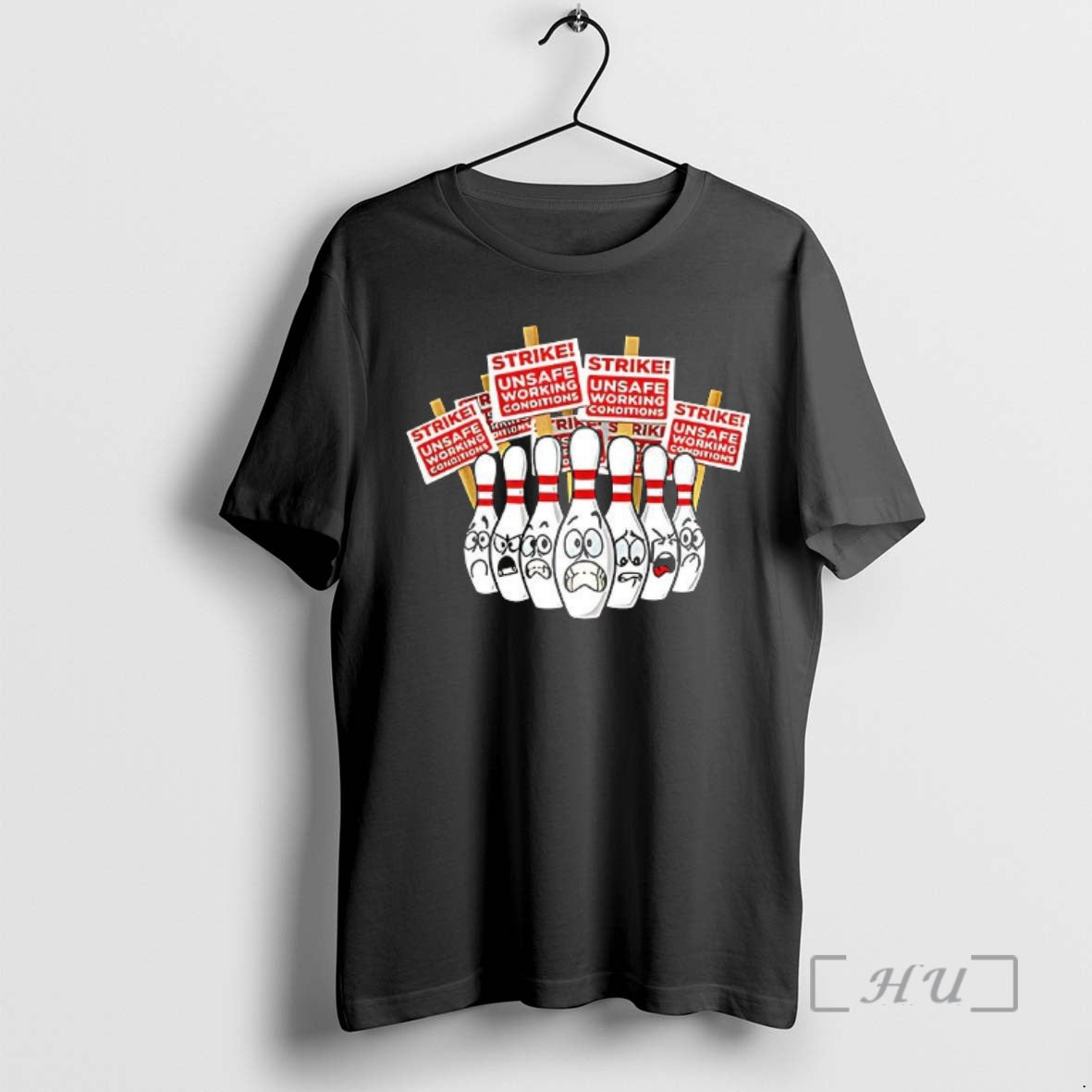 Officials Bowling Pins Strike Unsafe Be Working Conditions T-Shirts, Hoodie, Sweatshirt