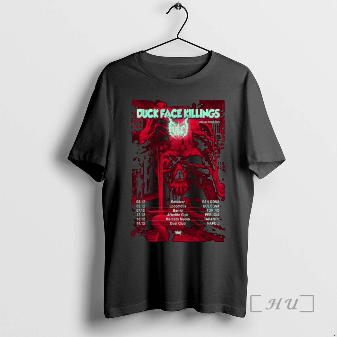 Officials Fulci Duck Face Killings Italian Tour Show December 2025 T-Shirts, Hoodie, Sweatshirt