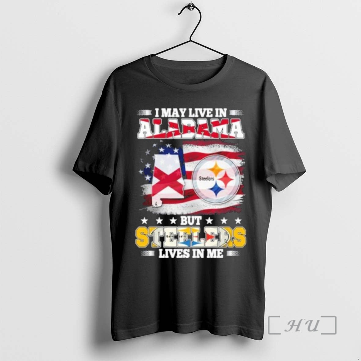 Officials I May Live Alabama But Steelers Lives Me T-Shirts, Hoodie, Sweatshirt