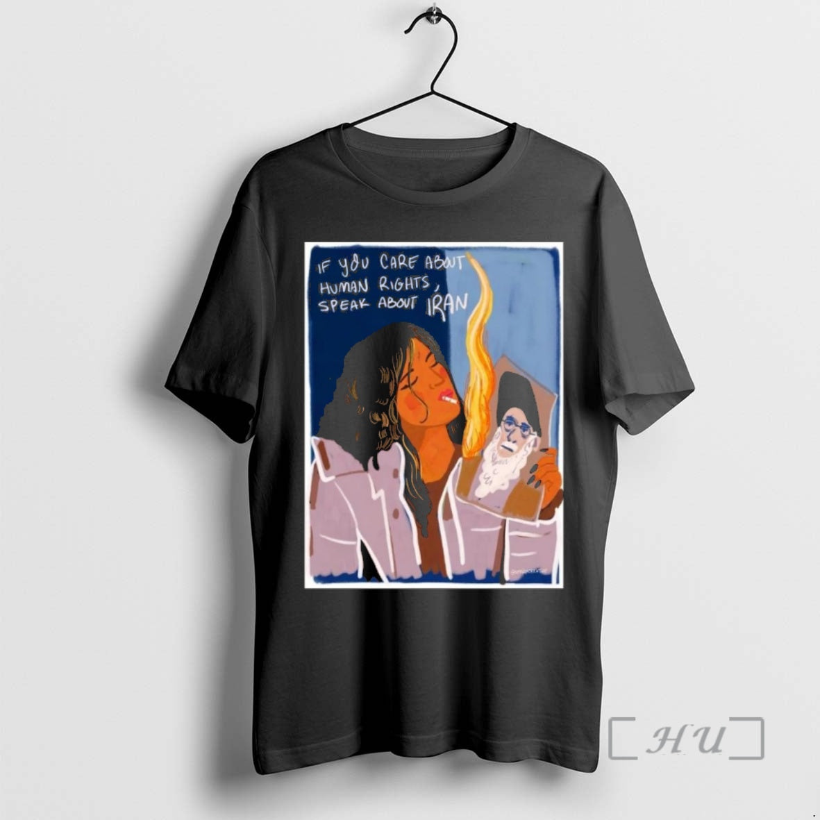 Officials If You Care About Human Rights Speak About Iran Iranian Lady Burning Khamenei T-Shirts, Hoodie, Sweatshirt