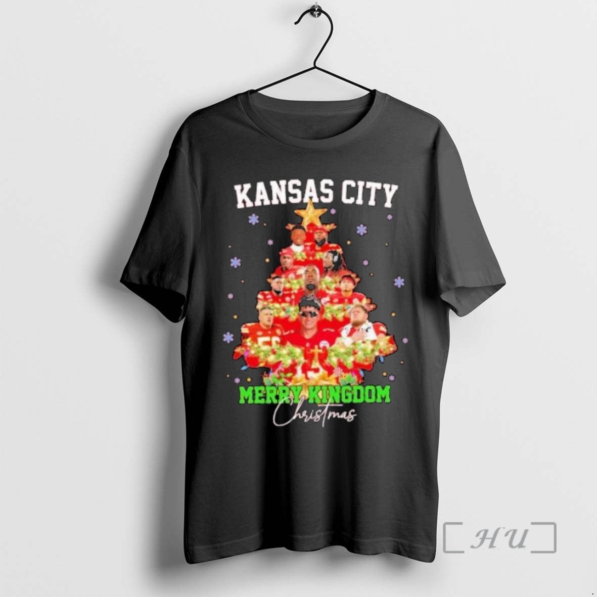 Officials Kansas City Chiefs Kingdom Merry Tree Circle Black T-Shirts, Hoodie, Sweatshirt