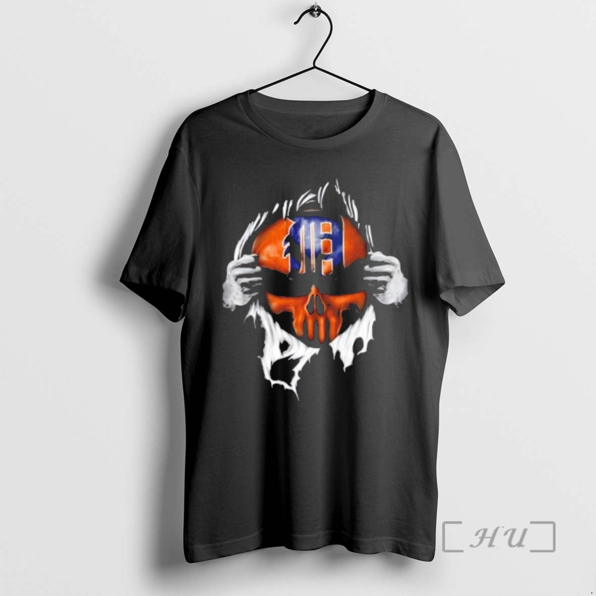 Officials Ripped Chest Skull Deep Detroit Tigers Till Grave T-Shirts, Hoodie, Sweatshirt