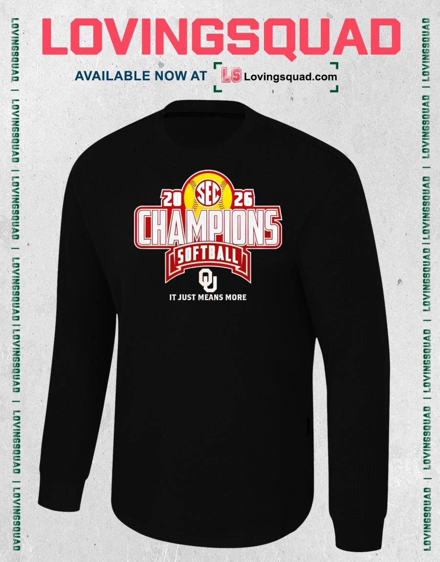 Oklahoma Softball Back-to-Back SEC Regular Season Champions 2026 Shirt