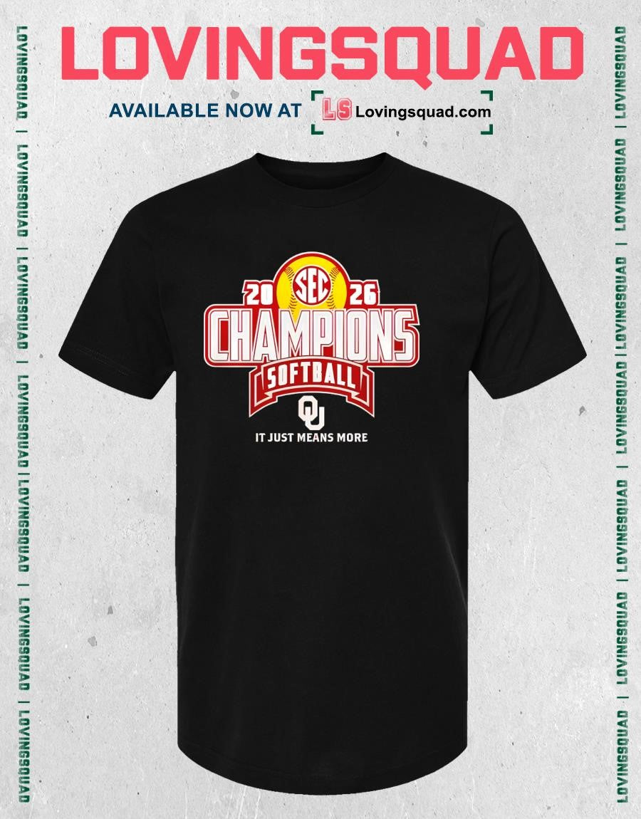 Oklahoma Softball Back-to-Back SEC Regular Season Champions 2026 Shirt