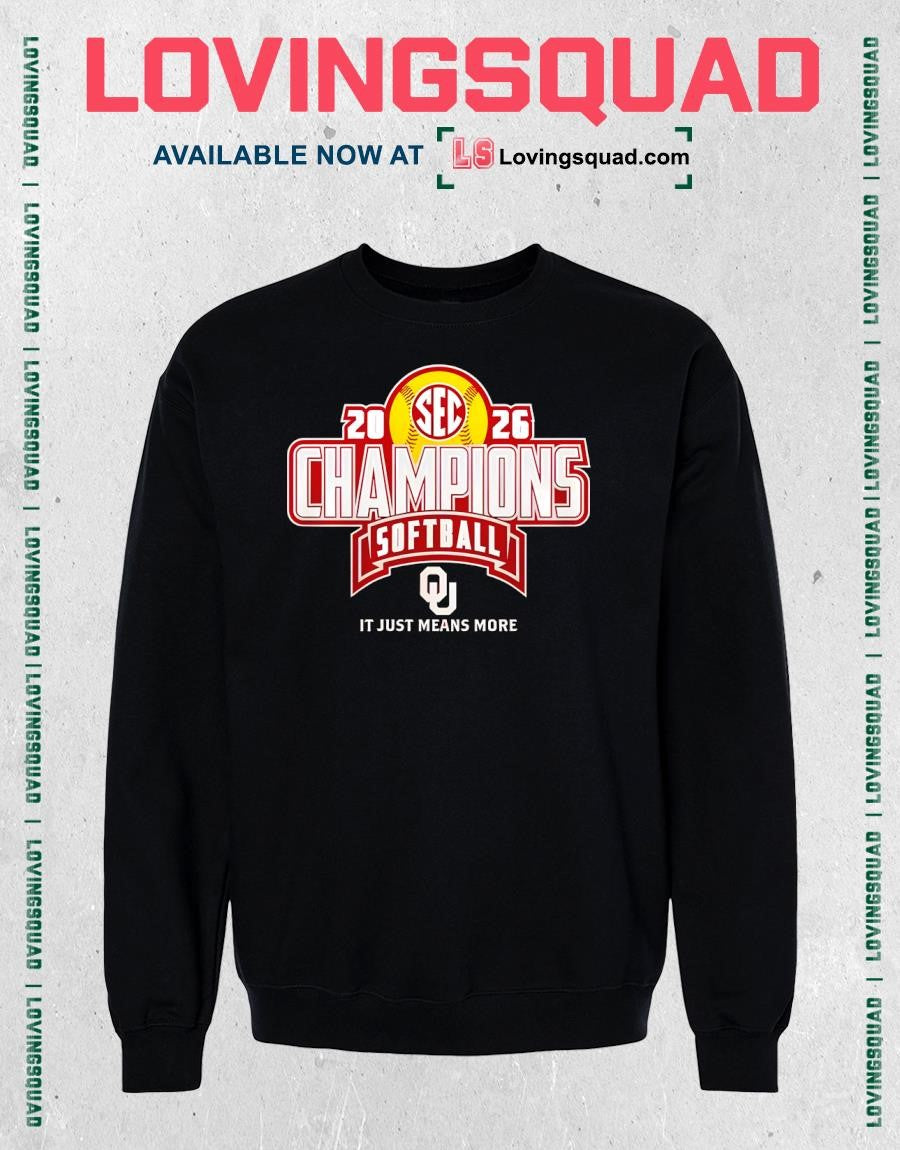 Oklahoma Softball Back-to-Back SEC Regular Season Champions 2026 Shirt