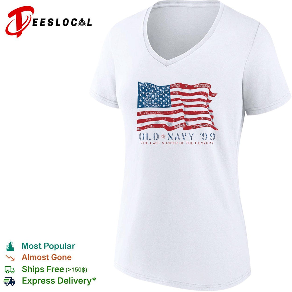 Old Navy 99 The Last Summer of the Century American Flag shirt