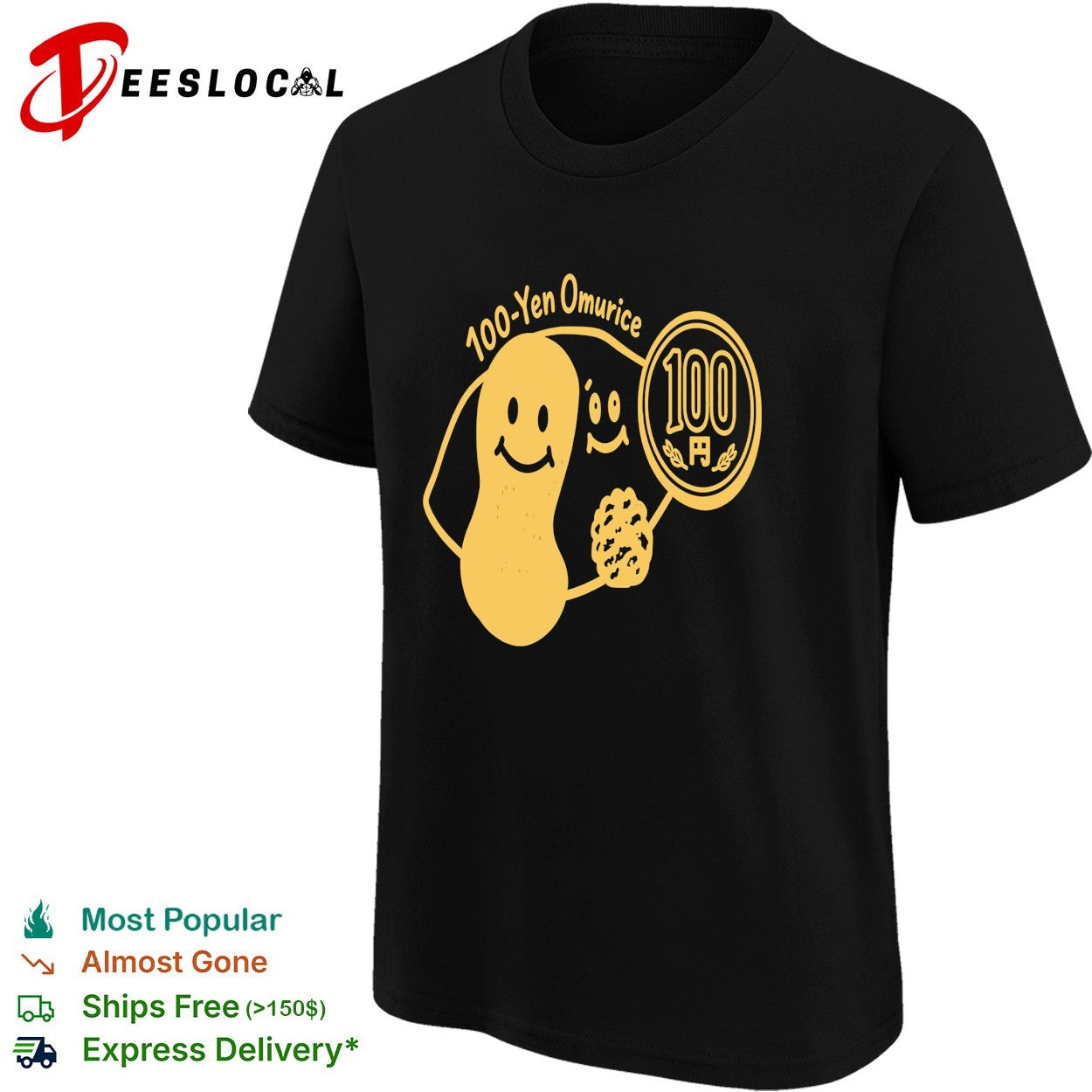 Omurice 100 Yen Japanese cute food character shirt