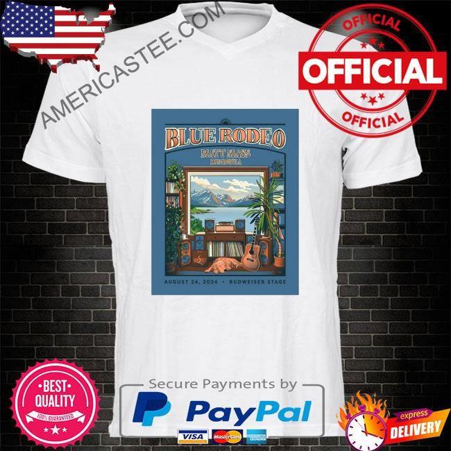 Original Blue rodeo show poster toronto on august 24 2024 shirt