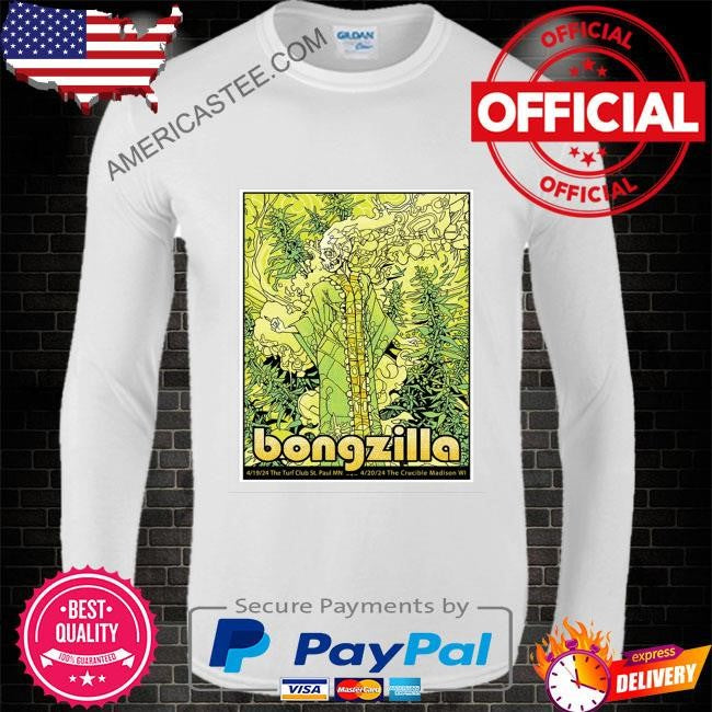 Original Bongzilla april 19 2024 the turf club st paul mn poster shirt