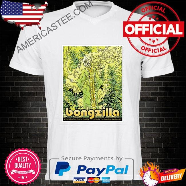 Original Bongzilla april 19 2024 the turf club st paul mn poster shirt