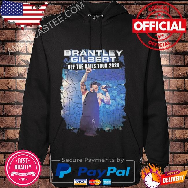 Original Brantley gilbert off the rails tour 2024 shirt