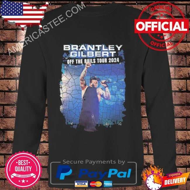 Original Brantley gilbert off the rails tour 2024 shirt
