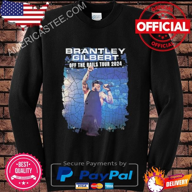 Original Brantley gilbert off the rails tour 2024 shirt