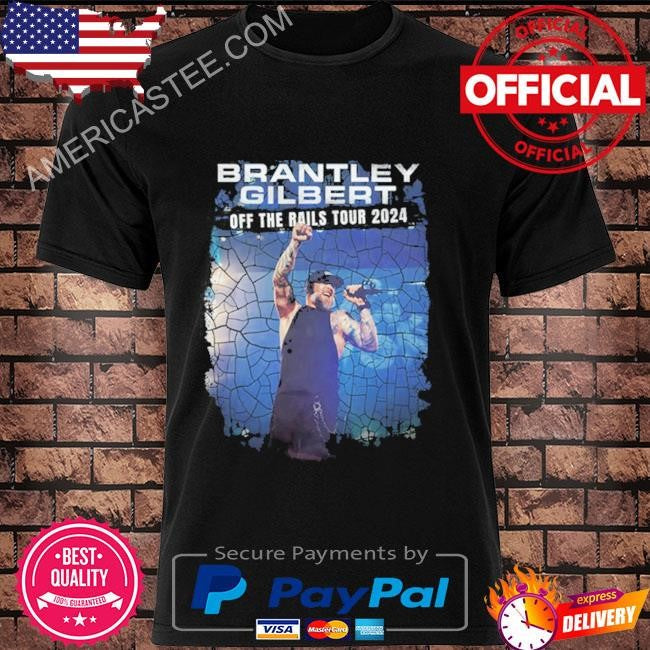 Original Brantley gilbert off the rails tour 2024 shirt